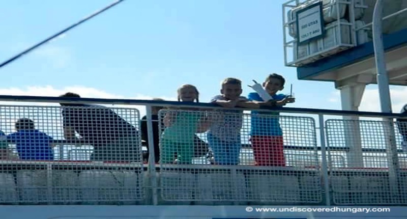Hungary Balaton ferry between Szantod-Tihany